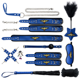 Sexy Stewardess Bondage Boutique Leather Bondage Kit (11 Pieces)