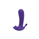 Remote Control Dildo Vibrator with Clitoris Stimulating Sex Toy