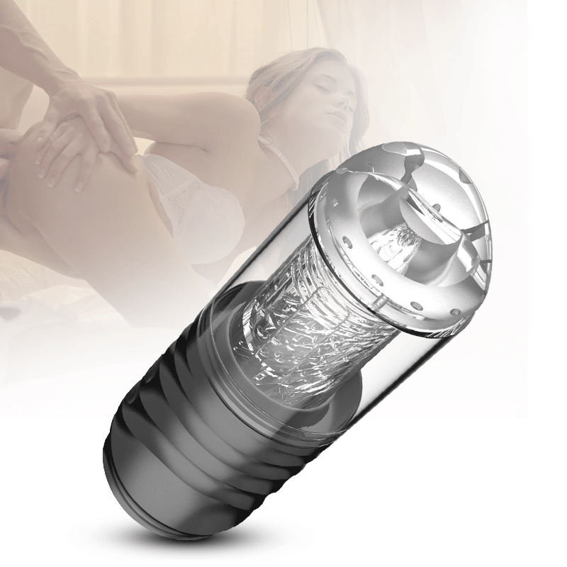 7 Function Power Stroker Vibrating Male Masturbator with Suction Cup