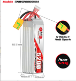 GNB 5200mAh 6S 22.2V 110C Lipo Battery