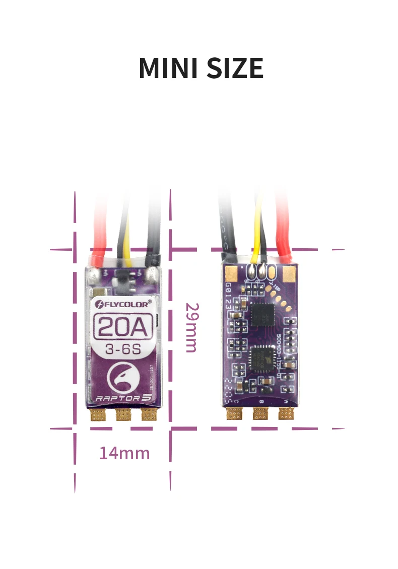 Flycolor Raptor FLYCOLOR RAPTOR 5 20A/35A/45A/50A BLHeli-32 ESC 3-6S Brushless Speed ...