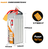GNB 6500mAh 8S 30.4V 70C Lipo Battery