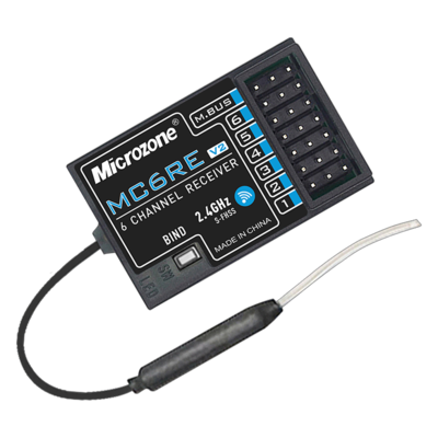 MicroZone MC6RE V2 Receiver Radio System For RC Airplane Drone Multirotor Helicopter Boat