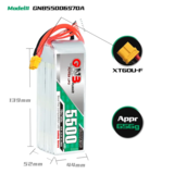 GNB 5500mah 6S1P 22.2V 70C Lipo Battery