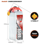 GNB 6500mah 6S1P 22.2V 60C Lipo Battery