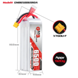GNB 6500mah 6S1P 22.2V 110C Lipo Battery